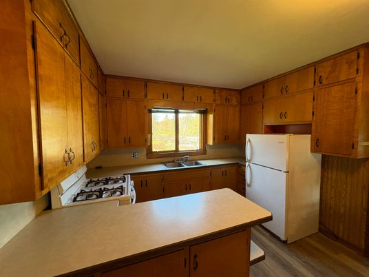 Interior, Kitchen, Wood Texture Flooring