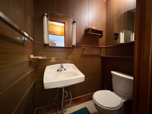 Bathroom, Interior, Wooden Walls