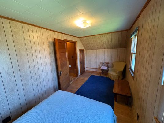 Bedroom, Interior, Wood Texture Flooring, Wooden Walls