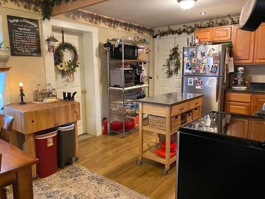 Interior, Kitchen, Wood Texture Flooring