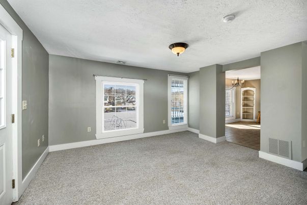 Chandelier, Empty room, Interior