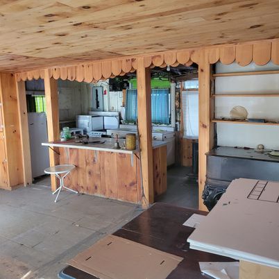 Interior, Kitchen, Wooden Ceilings, Wooden Walls
