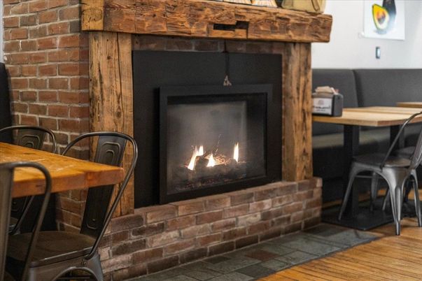 Fireplace, Interior, Stone Walls