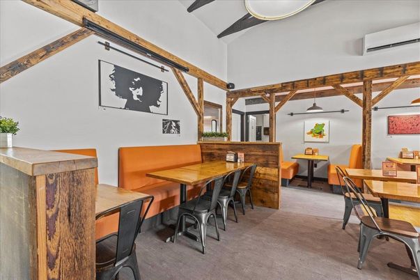 Dining room, Interior, Wooden Beams