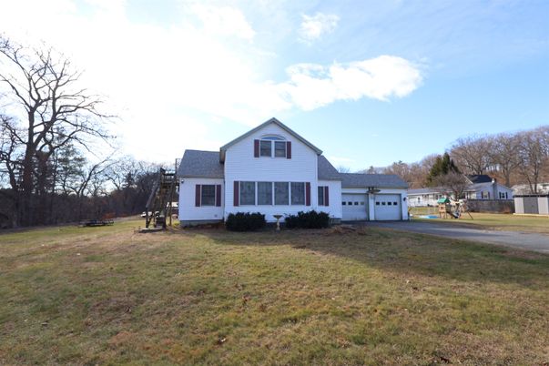 Attached, Backyard, Exterior, Facade, Farmhouse