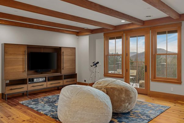 Interior, Recessed Lighting, Wooden Beams, Wood Texture Flooring