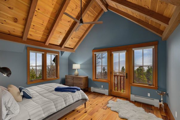 Bedroom, Interior, Wooden Beams, Wooden Ceilings, Wood Texture Flooring