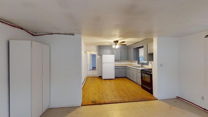 Interior, Kitchen, Wood Texture Flooring