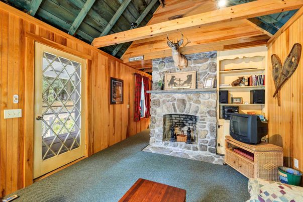 Fireplace, Interior, Stone Walls, Wooden Beams, Wooden Ceilings, Wooden Walls