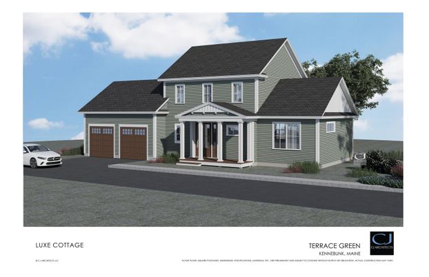 Attached, Exterior, Facade, Cape Cod