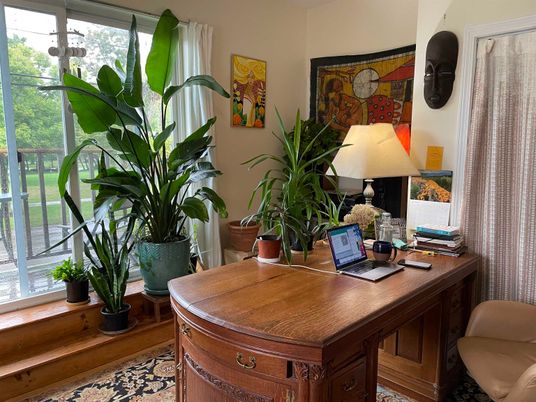 Home Office, Interior, Wood Texture Flooring