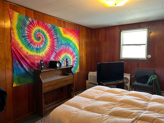 Bedroom, Interior, Wooden Walls