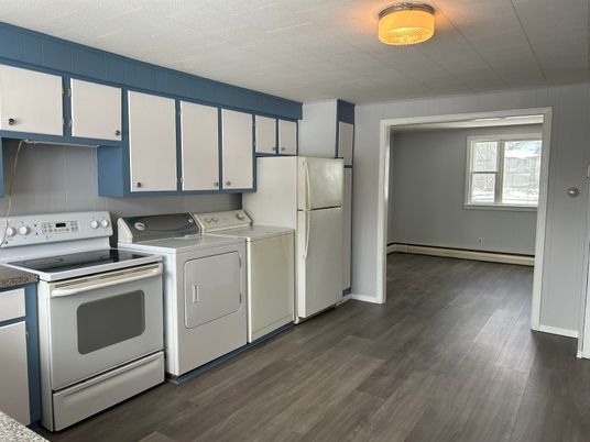 Interior, Washer, Wood Texture Flooring