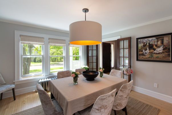 Dining room, Interior, Wood Texture Flooring
