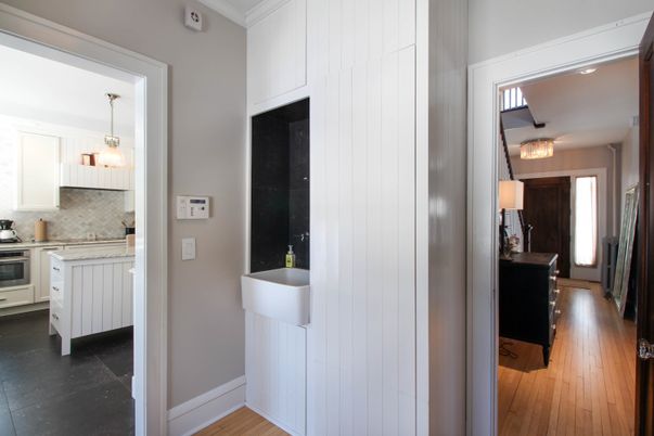 Interior, Kitchen, Pendant Lights, Stainless Steel Appliances, Wood Texture Flooring