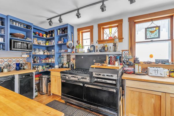 Interior, Kitchen, Wood Texture Flooring