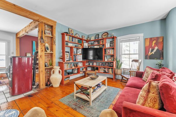 Interior, Living room, Wooden Beams, Wood Texture Flooring