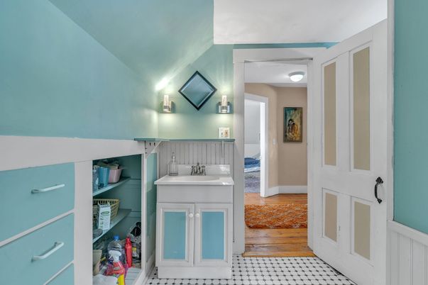 Bathroom, Interior, Wood Texture Flooring