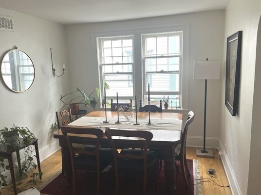 Dining room, Interior, Wood Texture Flooring