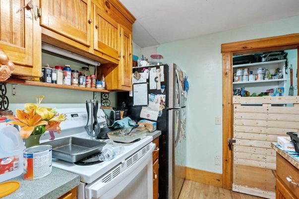 Interior, Kitchen, Wood Texture Flooring