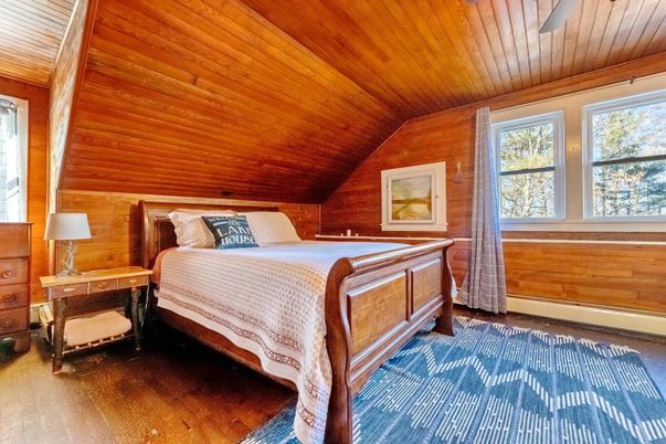 Bedroom, Interior, Wooden Ceilings, Wooden Walls