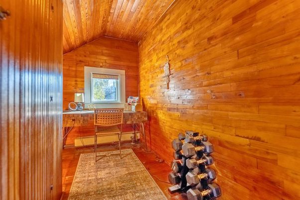 Home Office, Interior, Wooden Ceilings, Wood Texture Flooring, Wooden Walls