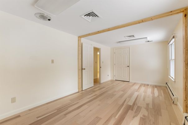 Empty room, Interior, Wooden Beams, Wood Texture Flooring