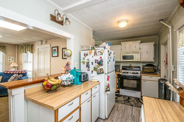 Interior, Kitchen, Wood Texture Flooring