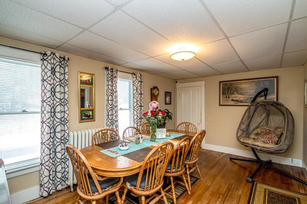 Dining room, Interior, Wood Texture Flooring