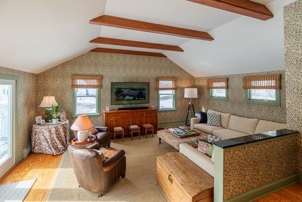 Interior, Living room, Wooden Beams, Wood Texture Flooring