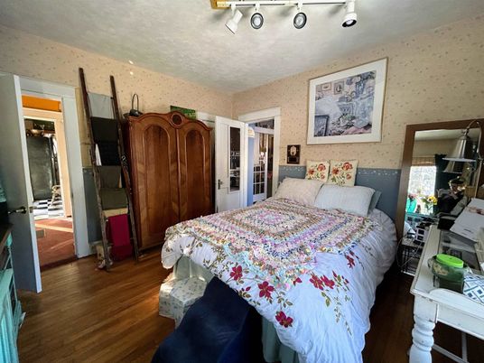 Bedroom, Interior, Wood Texture Flooring