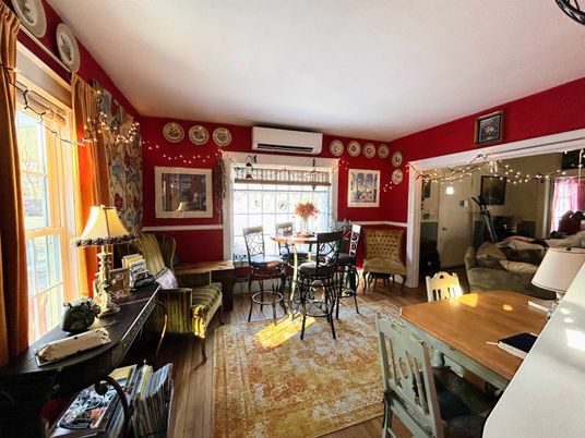Dining room, Interior, Wood Texture Flooring