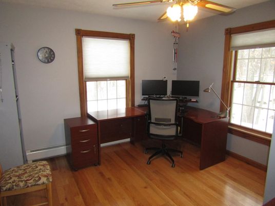 Home Office, Interior, Wood Texture Flooring