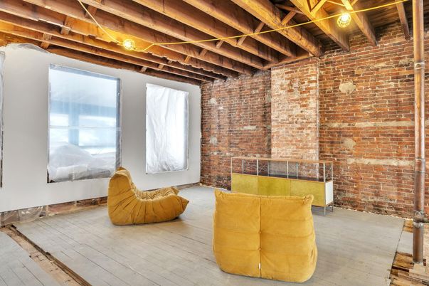 Interior, Stone Walls, Wooden Beams, Wood Texture Flooring