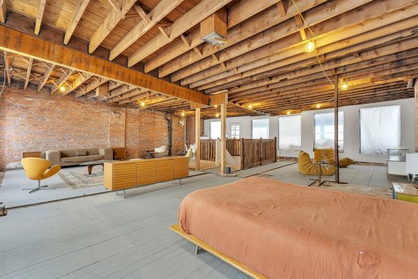 Bedroom, Interior, Stone Walls, Wooden Beams, Wooden Ceilings, Wood Texture Flooring