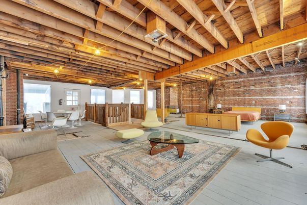 Dining room, Interior, Living room, Stone Walls, Wooden Beams, Wooden Ceilings, Wood Texture Flooring