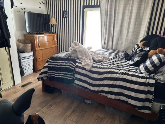 Bedroom, Interior, Wood Texture Flooring