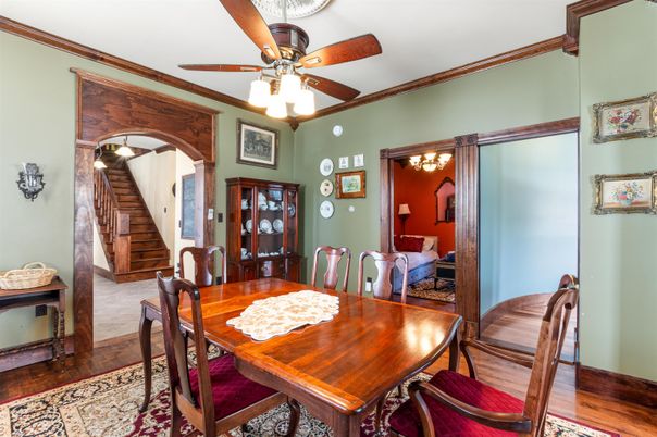 Dining room, Interior, Wood Texture Flooring