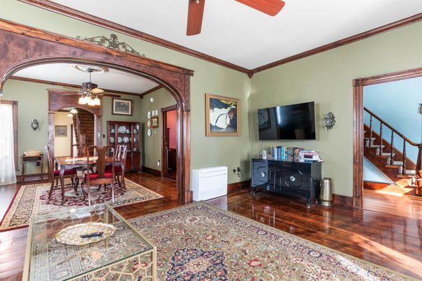 Dining room, Interior, Wood Texture Flooring