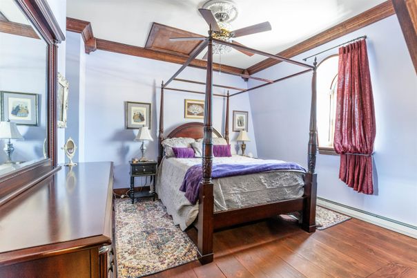 Bedroom, Interior, Wooden Beams, Wood Texture Flooring