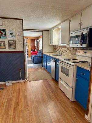 Interior, Kitchen, Wood Texture Flooring