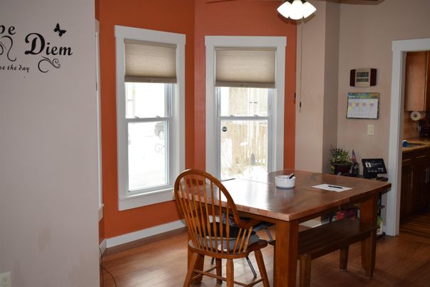 Dining room, Interior, Wood Texture Flooring