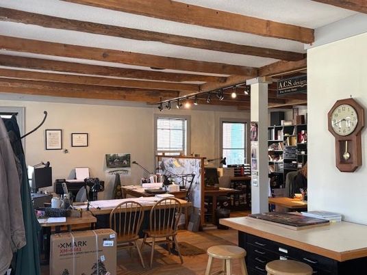 Home Office, Interior, Wooden Beams, Wood Texture Flooring