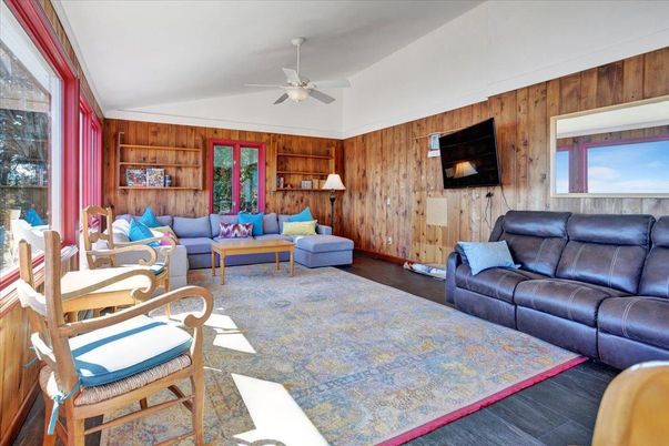 Interior, Living room, Wood Texture Flooring, Wooden Walls