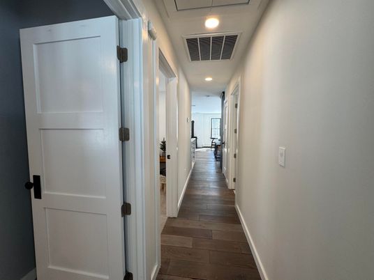 Interior, Recessed Lighting, Wood Texture Flooring