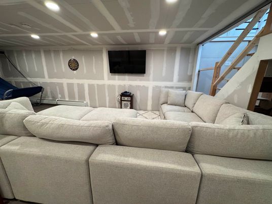 Interior, Living room, Recessed Lighting
