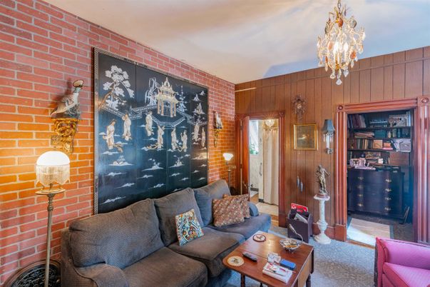Chandelier, Interior, Living room, Stone Walls, Wooden Walls