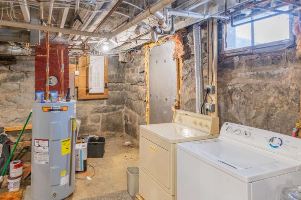 Interior, Stone Walls, Washer
