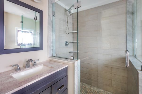 Bathroom, Glass Shower, Interior