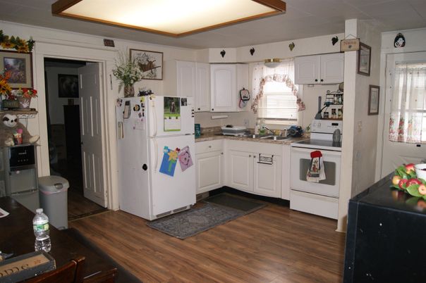 Interior, Kitchen, Wood Texture Flooring